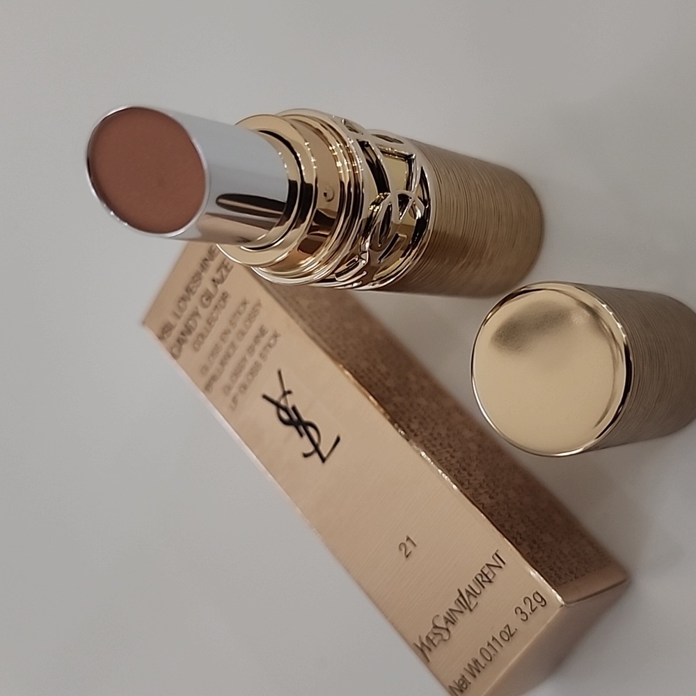 Yves Saint Laurent YSL Loveshine Candy Glaze Collector #21 Shimmer Nude NWT - Picture 3 of 8